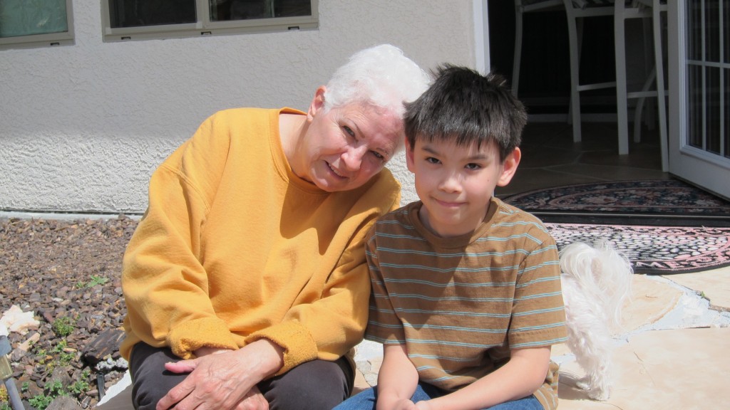 Darius and Grandma - Apr 2012