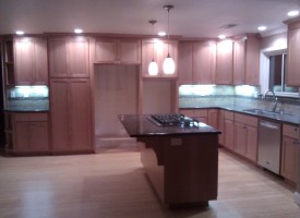 Kitchen finished – side view