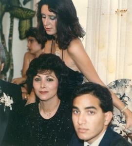 Sept 6, 1986 - Jamileh, Simin, and Ali at Tohra's wedding