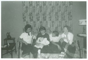 1956 Texas - Simin, Alice with baby David
