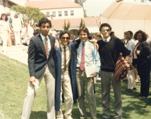 Summer 1984 - BHHS Graduation  Babak, Ali, John, Baubak